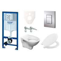 Cenově zvýhodněný závěsný WC set Grohe do lehkých stěn / předstěnová montáž+ WC S-Line S-line Pr