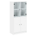 vidaXL Highboard s dvířky bílý 68 x 37 x 142 cm kompozitní dřevo