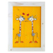 Obr 063 obrázek žirafy žlutý - s - 200x250mm