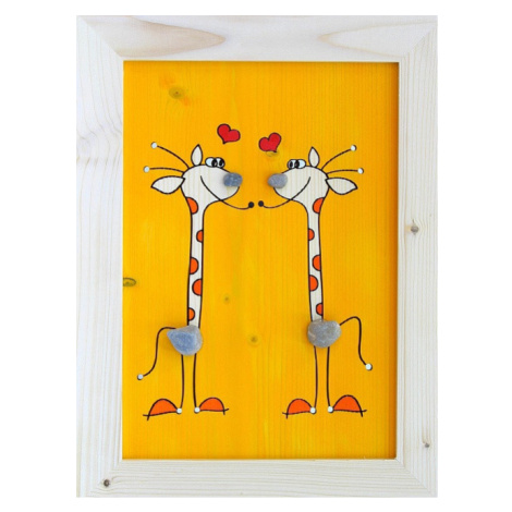 Obr 063 obrázek žirafy žlutý - s - 200x250mm