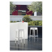 PEDRALI - Vysoká barová židle RUBIK 580 DS - bílá
