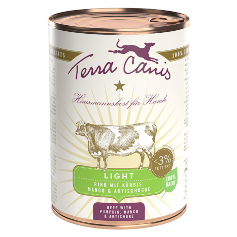 Terra Canis Light 6 x 400 g - Hovězí Light s dýní, mangem & artyčoky
