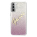 Guess GUHCS21MPCUGLSPI hard silikonové pouzdro Samsung Galaxy S21 PLUS 5G pink Glitter Gradient 