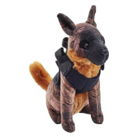 Wild Republic Plyš pes se zvukem Malinois tmavý 14cm