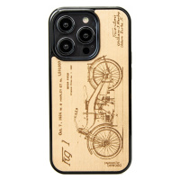 Dřevěné Pouzdro Bewood na iPhone 14 Pro Harley Patent Aniegre