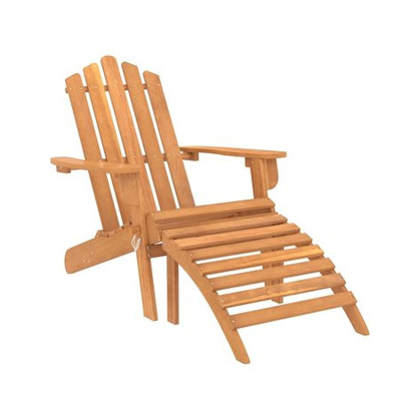 SHUMEE Židle zahradní Adirondack, akácie, s podnožkou 316831