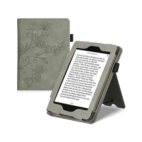 KW Mobile - Magnolias - KW5022207 - Pouzdro pro Amazon Kindle Paperwhite 4 (2018) - šedé