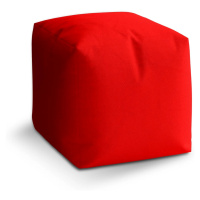 Taburet Cube Červená - 40x40x40 cm