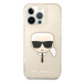 Karl Lagerfeld KLHCP13XKHTUGLGO hard silikonové pouzdro iPhone 13 Pro MAX 6.7" gold Glitter Karl