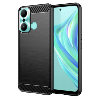 Karbonové pouzdro pro Infinix Hot 20 Play flexibilní silikonové karbonové pouzdro černé barvy