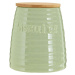 Světle zelená dóza s bambusovým víkem Premier Housewares Winnie, 1,5 l