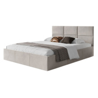 Čalouněná postel PORTO rozměr 160x200 cm Světle šedá