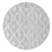 Ayyildiz koberce Kusový koberec Pisa 4707 Grey kruh - 200x200 (průměr) kruh cm