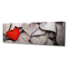 Wallity Obraz na plátně Only your heart PC133 30x80 cm