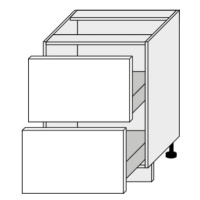 ArtExt Kuchyňská skříňka spodní PLATINIUM | D2M 60 Barva korpusu: Grey