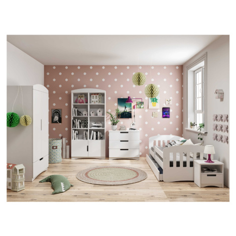 Benlemi Dětský pokoj CLASSIC v bílé barvě Zvolte rozměr: 80x180 cm, Zvolte matraci: Pěnová matra