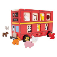 Bigjigs Toys dřevěný autobus se zvířátky