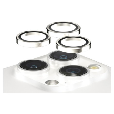 PanzerGlass HoOps ochranné kroužky Apple iPhone 15 Pro/15 Pro Max - bílý hliník