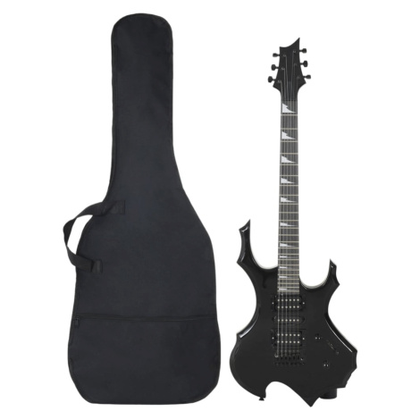 vidaXL Elektrická kytara pro začátečníky s obalem černá 4/4 39"