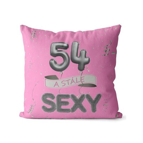 Impar polštář růžový Stále sexy věk 54