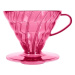 Hario Dripper V60 -02T Pink - plastový