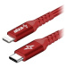AlzaPower Alucore USB-C to Lightning MFi 0.5m červený
