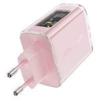 Acefast Nástěnná nabíječka Acefast A45, 2x USB-C, 1xUSB-A, 65W PD (růžová)