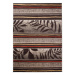 Koberec Sumatra H093dD Carving Leaves Dark Brown