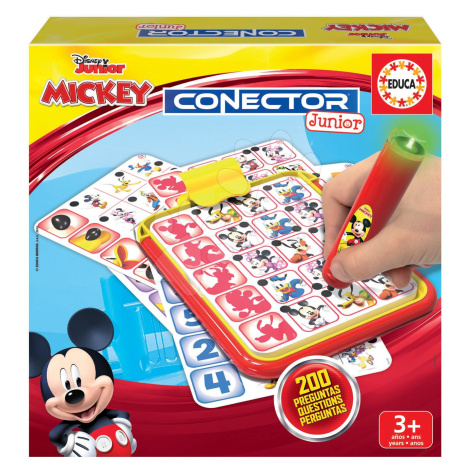 Dětská společenská hra Mickey and Minnie Disney Conector junior Educa 40 karet a 200 otázek a in