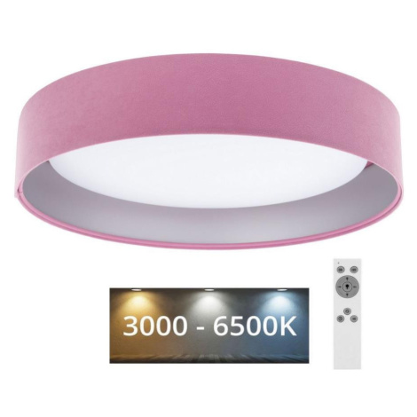 LED Stmívatelné stropní svítidlo SMART GALAXY LED/24W/230V růžová/stříbrná + DO Donoci