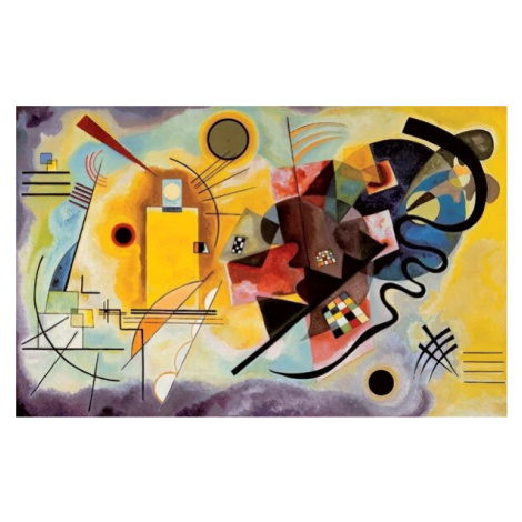 Umělecký tisk Žlutá, červená, modrá, Kandinsky, (30 x 24 cm) MIGNECO&SMITH