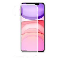 Obal na iPhone 11 EPICO SILICONE CASE - bílý průhledný