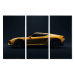 MyBestHome BOX Vícedílné plátno Žluté 3D Sportovní Auto Varianta: 120x180