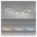 LEUCHTEN DIREKT is JUST LIGHT LED stropní svítidlo stříbrná barva 99x29cm, hranaté, stmívatelné,
