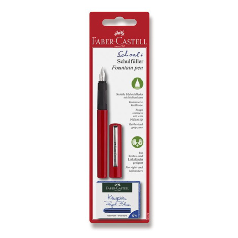 Bombičkové pero Faber-Castell školní - červená