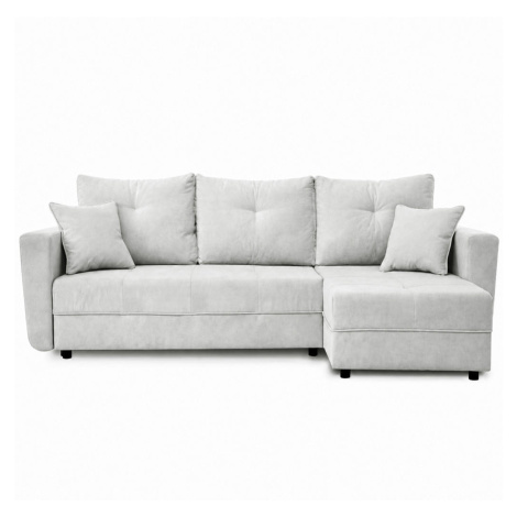 Beautysofa ROHOVÁ ROZKLÁDACÍ POHOVKA Verona s úložným prostorem a univerzální lenoškou, 240 cm, 