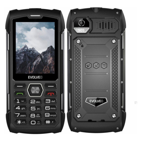 EVOLVEO StrongPhone H1, 2,8" vodotěsný odolný/2xSIM/2px/micro SDHC/5000mAh/černá-šedá