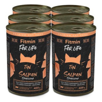 Fitmin for Life Lososová konzerva pro kastrované kočky 6 × 400 g