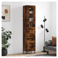 vidaXL Skříň highboard kouřový dub 34,5 x 34 x 180 cm kompozitní dřevo