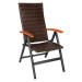 tectake 404570 zahradní židle ratanová melbourne - hnědá - hnědá