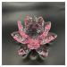 Křišťálové sklo - Lotosový květ Premium, Růžová