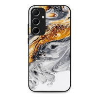 TopQ LUXURY Samsung A15 pevný Marble šedo-zlatý 128832