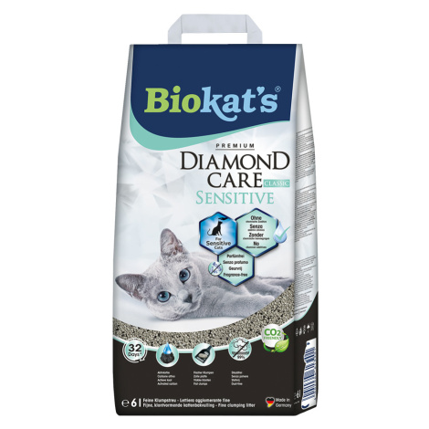 Biokat‘s Diamond Care Sensitive Classic kočkolit - 2 x 6 l Biokat's