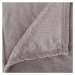 DekorStyle Plyšová deka 130x180 cm světle šedá