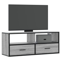 vidaXL TV skříňka šedá sonoma 100x31x39,5 cm kompozitní dřevo a kov