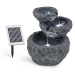 Blumfeldt Murach, solární kaskádová fontána, akumulátorový provoz, 2 W, solární panel, 3x LED