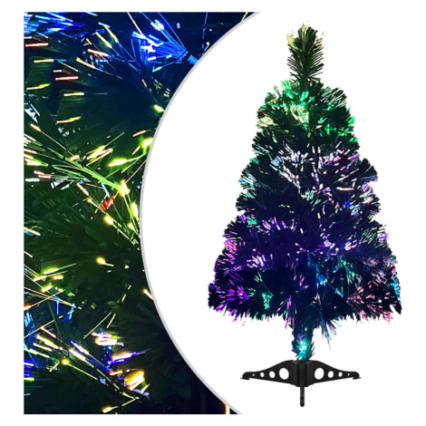 vidaXL Umělý vánoční stromek s optickým vláknem 64 cm zelený