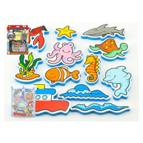 Vodolepky Moje první zvířátka oceán pěnová sada se síťkou 19x27x5cm MPZ Teddies