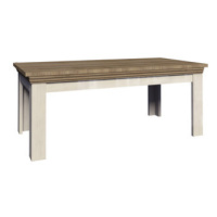 Konferenční stolek Royal LN2 125 cm Bílá/Dub