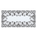 Žakárový ubrus - běhoun SANDRA 70x140 cm bílá MyBestHome